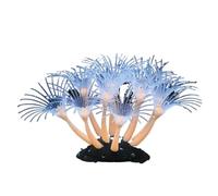 TMAOZW 1Pc Silicone Glowing Artificial Coral Fish Tank Decorations Glow Suitable for Fish Tank Ornaments Underwater Landscape Decor(Yellow)