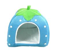 TMAOZW Foldable Cat Kitten House Warm Soft Winter Cotton Pet Dog Cat Bed Kennel Suitable for Indoors On The Side On The Floor Garden(Sky Blue,S)