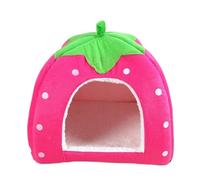 TMAOZW Foldable Cat Kitten House Warm Soft Winter Cotton Pet Dog Cat Bed Kennel Suitable for Indoors On The Side On The Floor Garden(Pink,XL)