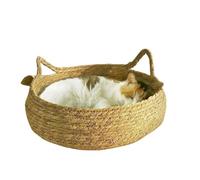 TMAOZW Handmade Woven Cat Nest Seasonal Warmth Pad Detachable Washable Suitable for Indoors On The Side On The Floor Garden(A,46cm)