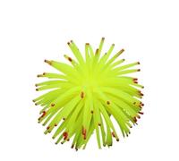 TMAOZW Silicone Artificial Coral Sea Urchin Simulation Aquarium Decor Suitable for Fish Tank Ornaments Underwater Landscape Decor(Yellow)