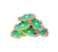 TMAOZW Silicone Simulated Sea Anemone Night Glow Effect Fish Tank Decoration Suitable for Aquarium Aquirium Accessories Fish Aquarium Deco(Yellow)