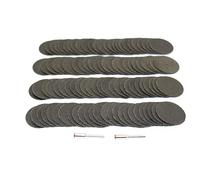 TMAX 100 pc 1-1/2 Inch Reinforced Fiberglass Cutoff Wheel Cut Off Disc with Two 1/8 Inch Mandrel, for Dremel Rotary Tools