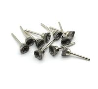 TMAX 100 pc Stainless Steel 1/2 Inch Cup Wire Brush Wheel with 1/8 Inch Shank for Dremel Rotary Tools