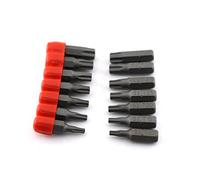 TMAX 14 pc T10-T40 Torx 6 Point Impact Ready 1 Inch Long Screwdriver Insert Bit Set