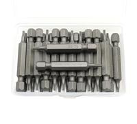 TMAX 25 pc T8 Torx Star 6 Point T-8 Screwdriver Impact Ready 2 Inch Length Insert Bits Hex Shank with Quick Release Slot