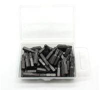 TMAX 50 pc T25 Torx Star 6 Point T-25 Screwdriver Impact Ready 1 Inch Length Insert Bits Hex Shank with Quick Release Slot