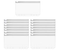 TMBMLPP 15 PCS A6 Budget Binder Pockets, PVC A6 Binder Wallets, Transparent 6 Hole Zipper Bag, Cash Envelope Waterproof Envelopes, Loose Leaf Bags, Clear Cash Envelopes, for Cash Cards Bill Photos