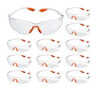 TMBMLPP Clear Safety Glasses, 12 pcs Eye Protection Glasses, Work Glasses Safety, Lab Goggles, Protective Glasses, Eye Protection, Safety Glasses,for Work, Construction, Laboratory,Anti Dust,Chemistry
