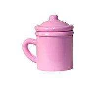 Tmboryuu 1: 12 Scale Miniature Cup Simulation Tooth Mug Girls Favorite Interactive Pretend for Play Accessories Cake Top Mug for Mugs for