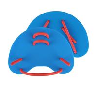 Tmboryuu 1 Pair Professional Swimming Hand Paddles Comfortable Fit Design Hand Fin for Strokes Development Water Workouts Adjustable Silicone Swim Fin