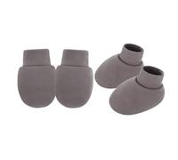 Tmboryuu 1 Set Cotton Newborns Anti Scratch Mittens And Booties Set Soft Breathable Baby Socks Gloves For Infant Skin Protections Anti Scratch Gloves