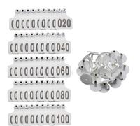 Tmboryuu 100PCS Big Size Ranch Animal Ear Markers for Writing and Appropriate for Pigs Sheep and Other Farm Animals Ear Identifiers