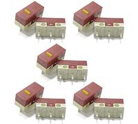 Tmboryuu 2 / 10Pcs HUANO Original Switch 3Pins 30M Clicks Mice Mute Button Microswitch Set Yellow Dot Microswitch Microswitches on Off