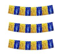 Tmboryuu 3 Count 10 Feet Colorful Polyester Fibers with Glowing Factors Shimmering Decoration Ribbon Ideal for Social Functions Celebratory Ribbon for Occasions