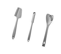 Tmboryuu 3pc High-Temp Kitchen Spatulas, Soft Silicone Scrapers for Nonstick Surfaces, Ergonomic Handle Baking Tools Baking Scraper Set Kitchens Tools