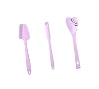 Tmboryuu 3pc High-Temp Kitchen Spatulas, Soft Silicone Scrapers for Nonstick Surfaces, Ergonomic Handle Baking Tools Baking Scraper Set Kitchens Tools