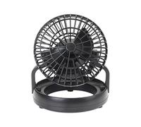 Tmboryuu Battery Operated Camping Gear LED Tent Fan Light Outdoor Cooling Airflows For Tent Picnics Travel Rechargeable LED Fan