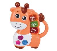 Tmboryuu Cartoon Animal Music Keyboard Toy with Learning Modes, Parent-Child Interaction & Cognitive Development Features Recognition for Toddler Early Education Parent Child Bonding