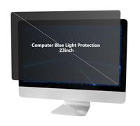 Tmboryuu Computer Monitor Privacy Filter with Blue Light Blocking Technology and Tool of Fee Installation Clip on Computer Rays Protect Film