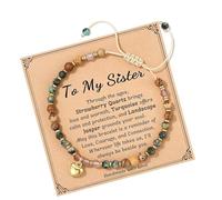 Tmboryuu Contemporary Natural Stone Unique Gemstones Bead Handchain for Fashion Lovers Distinctive Wrist Jewelry Date Night Accessory