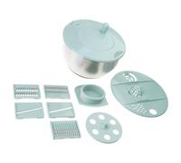 Tmboryuu Double Layer Salad Spinner with 304 Stainless Steels Basket for Efficient Vegetable Fruit Drying and Washing Kitchen Tool Efficient Vegetable Water Remover