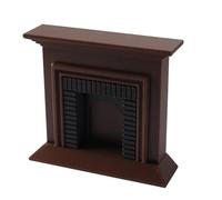 Tmboryuu Educational Doll House Fireplaces Miniatures Zakka Toy Pretend Play Realistic Model Fireplaces Model Small Size Realistic Wood Accessories