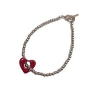 Tmboryuu Elegant Rose Gold Heart Textile Adjustable Macrames Designs Women ’ s Jewelry Gifts Packaging Included Wrist