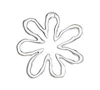 Tmboryuu Fashion Hollow Flower Pendant Jewelry Making Irregular Bead Earring Dangle Charm Party Favor Flower
