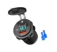 Tmboryuu Flame Retardant Nylon Car Charging Technology Double Port Design USB Hubs Voltages Light Motorcycle Double Port Fast