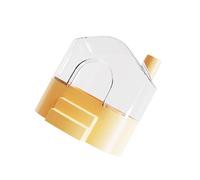 Tmboryuu Hamster Hygiene Habitat Essential Sand Bathing Container with Splashes Guard Base Removable Cleaning Design Hamster Bath Small Animal Habitat Sand Bath House