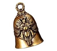 Tmboryuu Hand Crafted Bells Pendant for Keychain Zipper, Brass