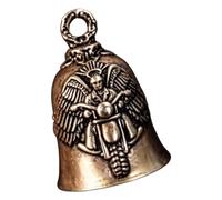 Tmboryuu Hand Crafted Bells Pendant for Keychain Zipper, White copper
