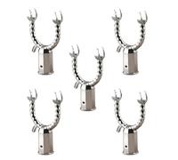 Tmboryuu Heavy-Duty Aluminum Garment Fork Head with 19mm Threaded - Reinforced Clothes Rod Joint for High-Capacity Hanging Heavy Duty Wardrobes Hook Accessories