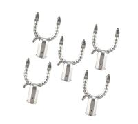 Tmboryuu Heavy-Duty Aluminum Garment Fork Head with 19mm Threaded - Reinforced Clothes Rod Joint for High-Capacity Hanging Heavy Duty Wardrobes Hook Accessories