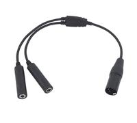 Tmboryuu Helicopter to General Aviation Headsets Converter Adapter Double Plugs 5 Pin Interfaces for Communication Device Extension Cable