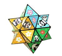Tmboryuu Innovative Foldable Cubes Fun Puzzle Stress Relief Toy for Home Use Mind Relaxation Game Travel Puzzle Cubes for Adults