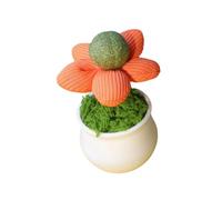 Tmboryuu Interaction Catnips Potted Plant Toy For Kittens Chewing And Playing For Indoor Entertainment Teasing Catnips