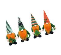 Tmboryuu Irish Clovers Theme Dwarf Doll for StPatricks Party Shelf Display Stpatricks Day Home Decoration