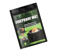 Tmboryuu Large BBQ Grills Pad Waterproof Oil Proof Double Sided Flame Retardant Cooking Mat For Floor And Grass Large Fireproof Grill Mat For Backyard