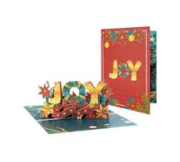 Tmboryuu Layered Holiday Card for Parties & Recycled Paper Craft with Ample Writing Area Merry Christmas Greeting Christmas Surprise Greeting