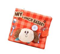 Tmboryuu Lovely Engaging Snuffle Toy Book for Dog with Squeaky Sound Entertainment Activity for Treats Dispensing Dog Toy