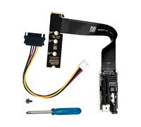 Tmboryuu PCIe4.0 to M NVMe Cable Extension Adapter for 2230 2242 2260 2280 Chassis Vertical Mount Full Speed Metal Cable