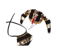 Tmboryuu Playful Necktie Kid Clothing Soft Polyester Fabric Party Attire for Cats Halloween Celebrations Pet Costumes Adorable Necktie Egyptian King Costume