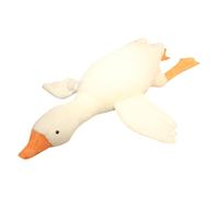 Tmboryuu Popular Large White Geese Plush Pillow with PP Cotton Filled Couch Decors Throw for Kids Hugging Cuddle Play Removable Cover Stuffed Animals Hugging Family Sofa