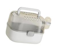 Tmboryuu Portable Pet Cage with Escape Proof Mechanism Ventilation Holes Removable Component Integrated Feeders Travel Cage