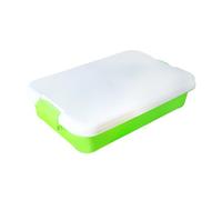 Tmboryuu Portable Sand Toy Storage Case with Lid Stackable Sensory Bin Tray for Family Beach Trip Kids Creative Play Kids Toy Storage Box