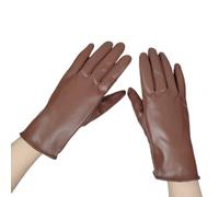 Tmboryuu Premium Women Winter Gloves Windproof PU Leather Club Thermal Lining Cold Weather Accessories Women ' s Gloves
