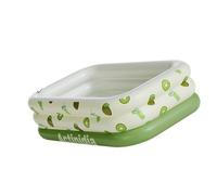 Tmboryuu PVC Thickening Swimming Pool Cartoon Pattern PVC Inflatable Tanning Family Outdoor Play Space Saving Thickened Outdoor Play