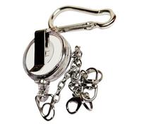 Tmboryuu Secure Parrots Exercise Leash with Retractable Cord and Escape Proof Fasteners Metal Chain Clip Bird Training Rope Anti Loss Retractable Parrots Leash